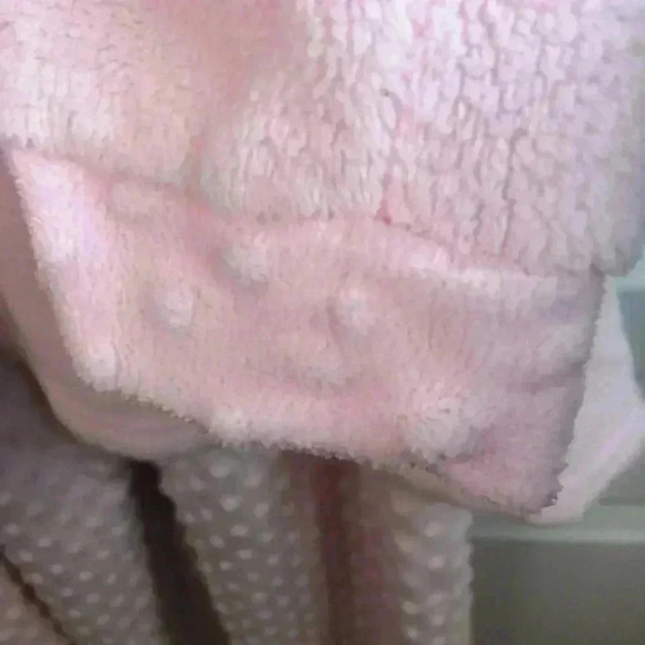 Of The Moment Large Pink Puffy Print Fleece Pajama Set L/S - Picture 7 of 7